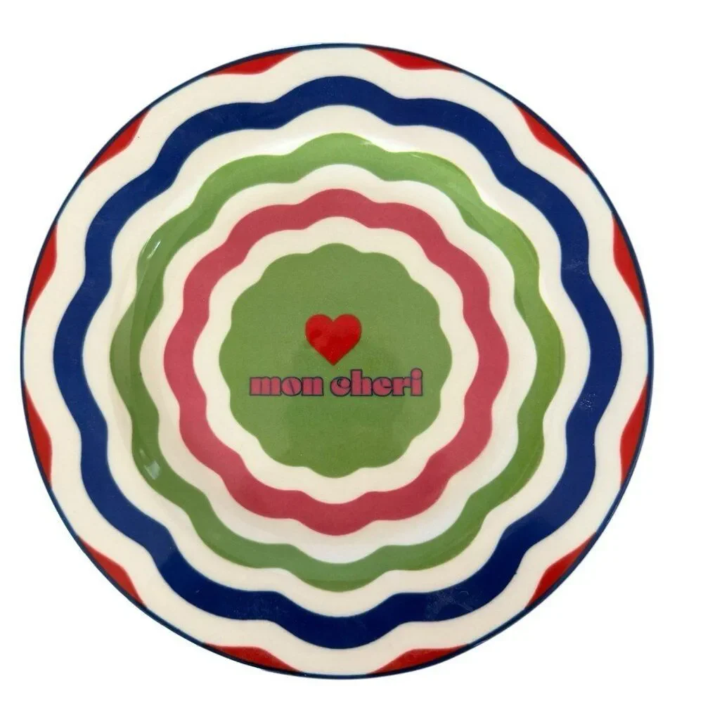 Anthropologie Dessert Canape Plate Set Of 4 By Maeve Gift Side Salad Plates NIB